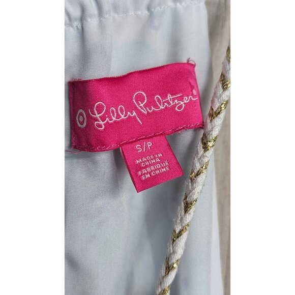 Lilly Pulitzer Seashell Sleeveless Halter Top Small Beach Coastal Nautical - Picture 8 of 9